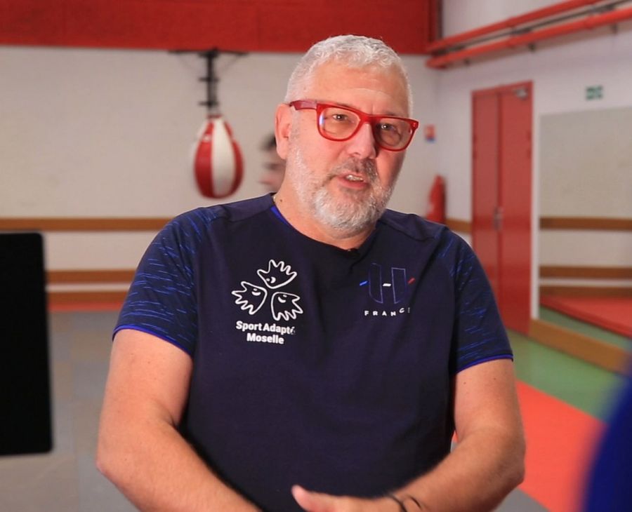 Renato Castellani, président des 4'S, au dojo.